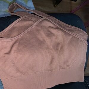 Women's Tan Ribbed Bralette